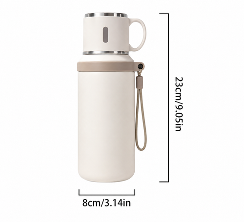 Dual-Cup Travel Thermos
